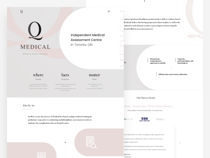 Q Medical Website Design